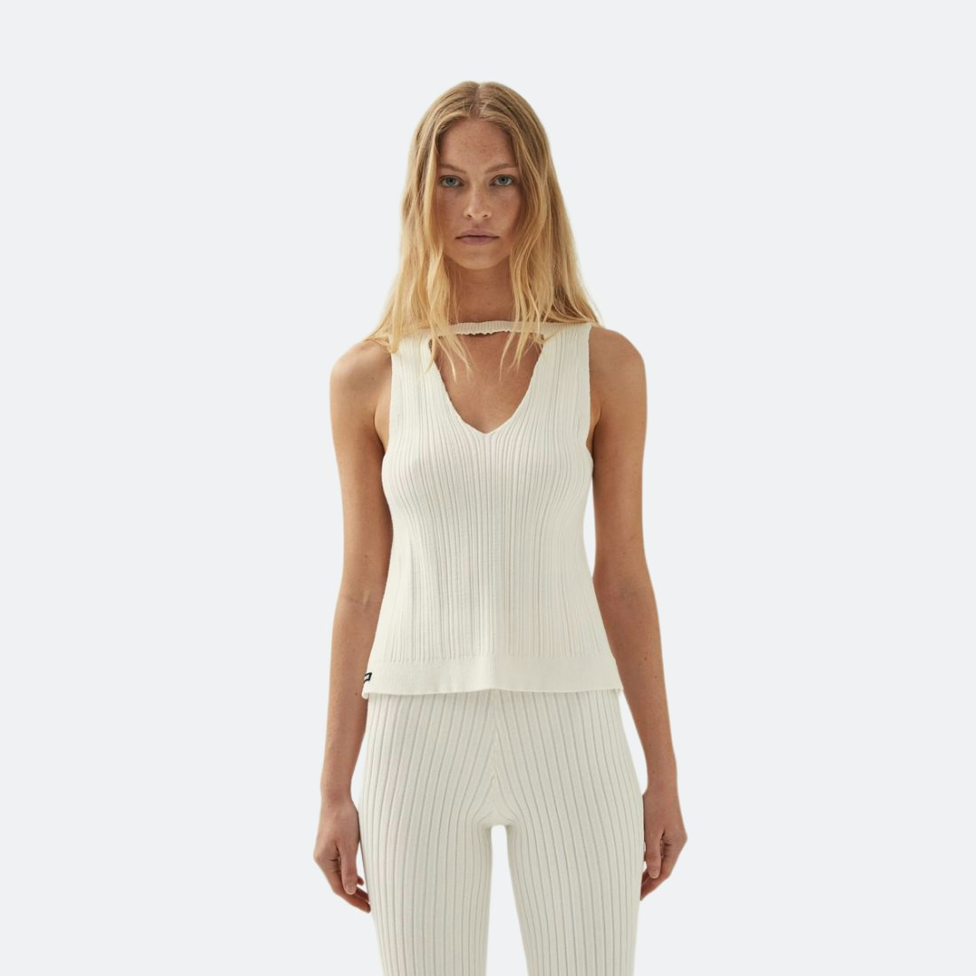 Temis White Tricot Top