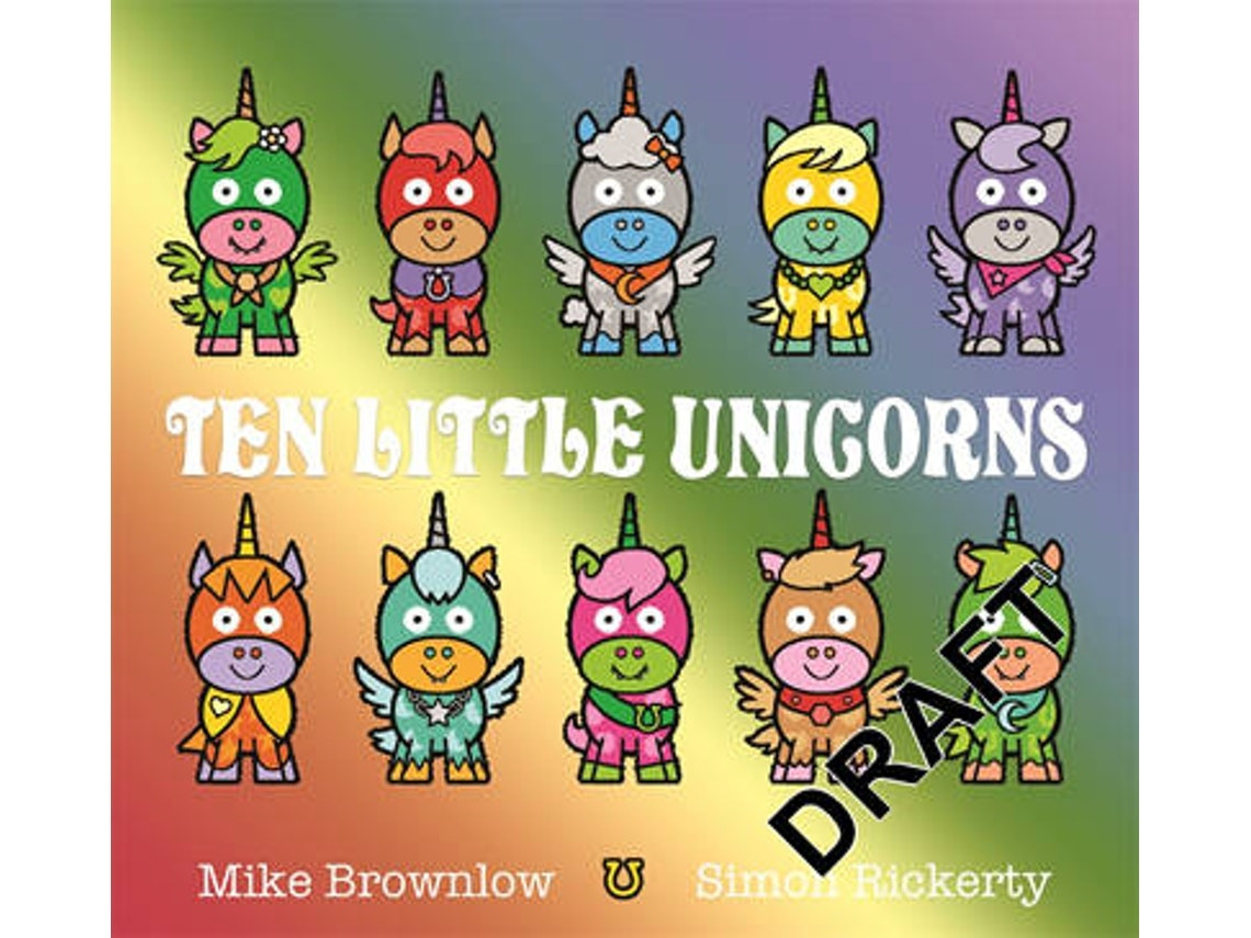 Ten Little Unicorns de Mike Brownlow (Inglés)