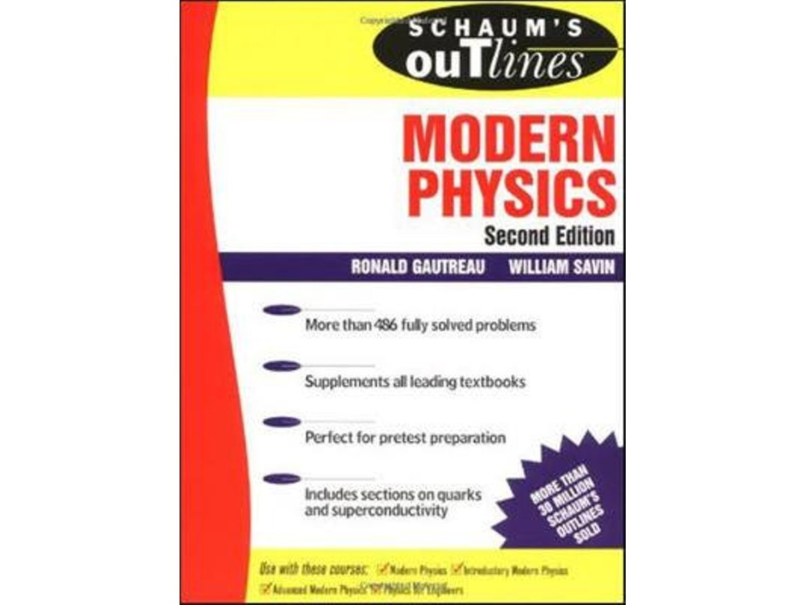 Schaum's Outline of Modern Physics de Ronald Gautreau (Inglés)
