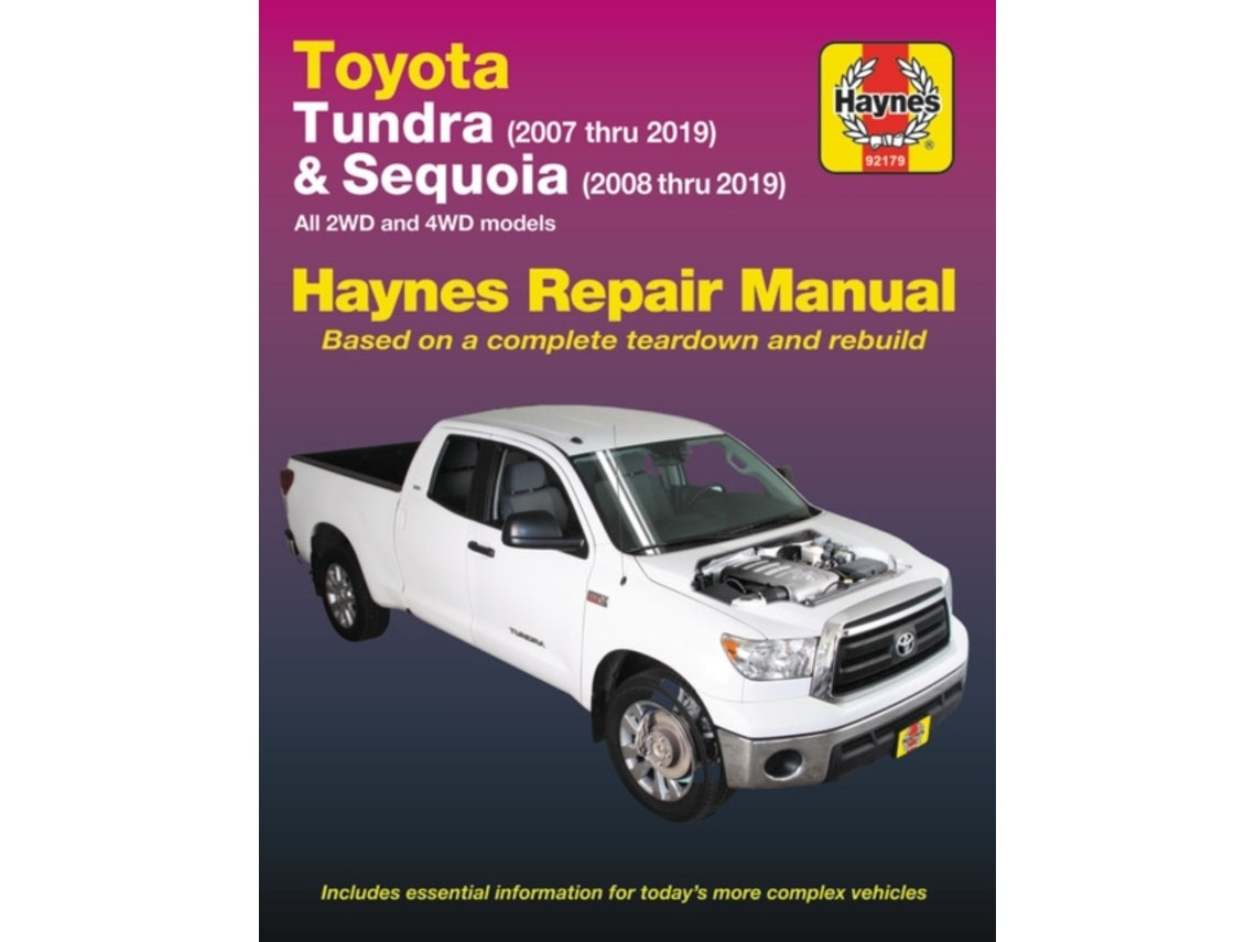 Toyota Tundra 2007–2019 y Sequoia 2008–2019 de Editors of Haynes Manuals (Inglés)
