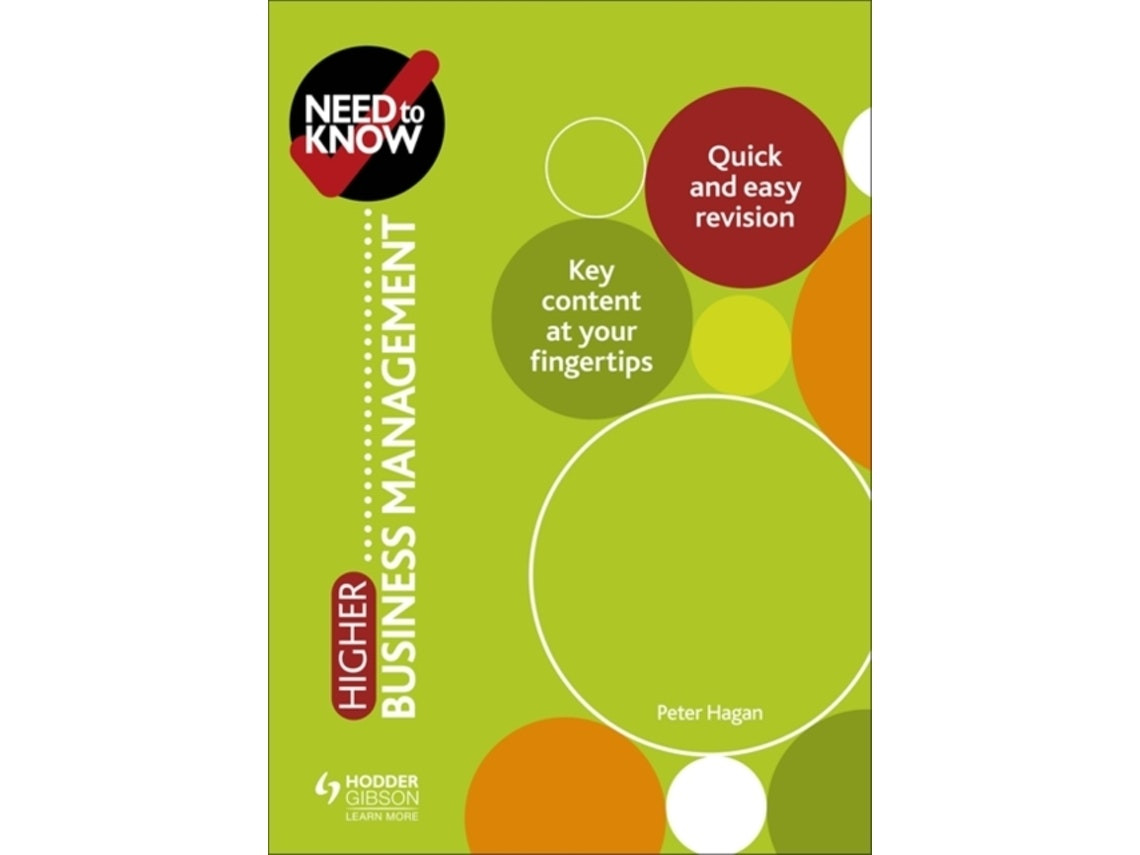 Need to Know: Higher Business Management de Peter Hagan (Inglés)