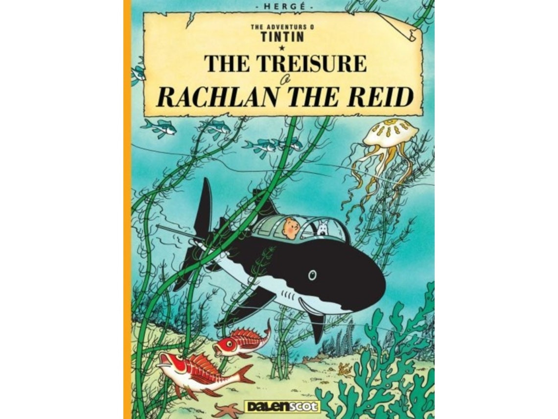 Livro the treisure o rachlan the reid de herge (escocês)