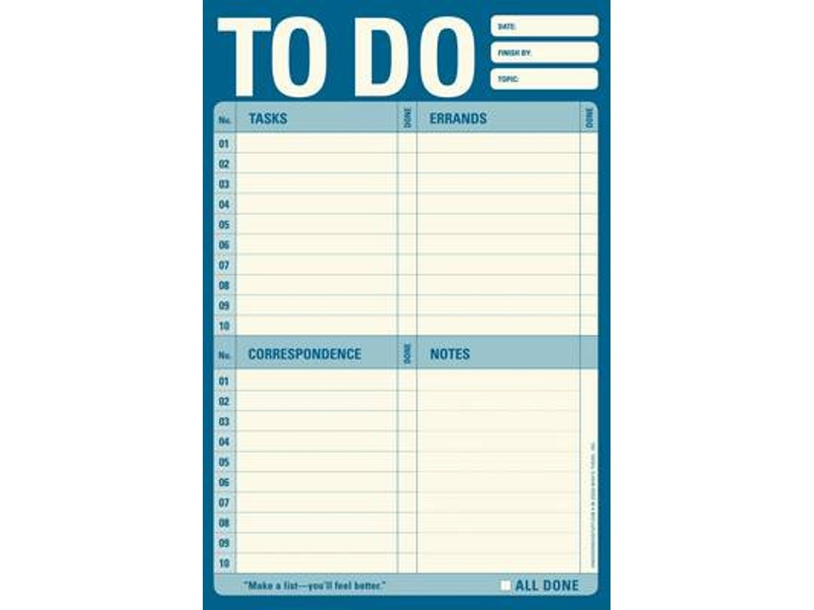 To Do Pad by Created by Knock Knock (English)