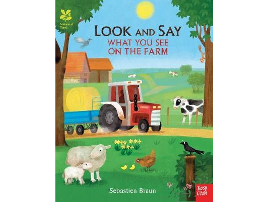 Look and Say What You See on the Farm de Sebastien Braun (Inglés)
