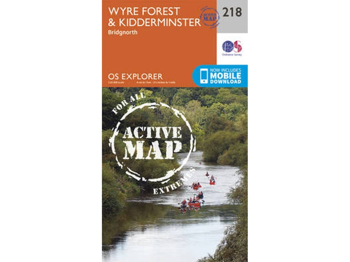 Kidderminster and Wyre Forest de Ordnance Survey (Inglés)