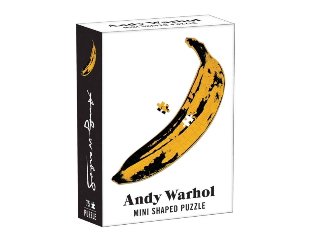 Mini banana-shaped puzzle by Andy Warhol (English)