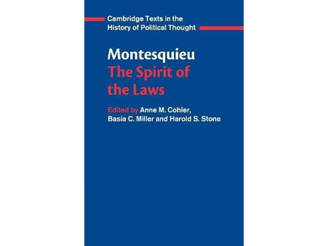 The Spirit of the Laws de Charles de Montesquieu (Inglés)