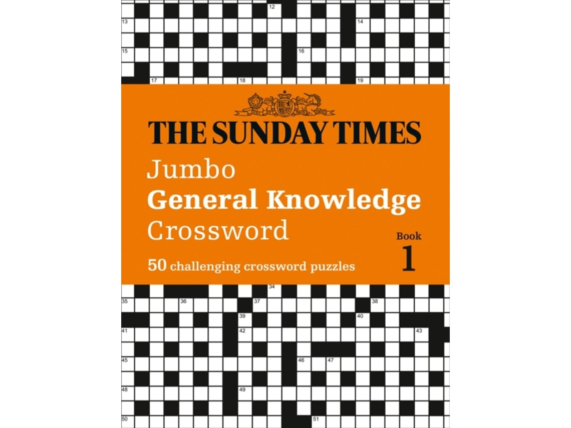 The Sunday Times Jumbo General Knowledge Crossword Book de Peter Biddlecombe (Inglés)