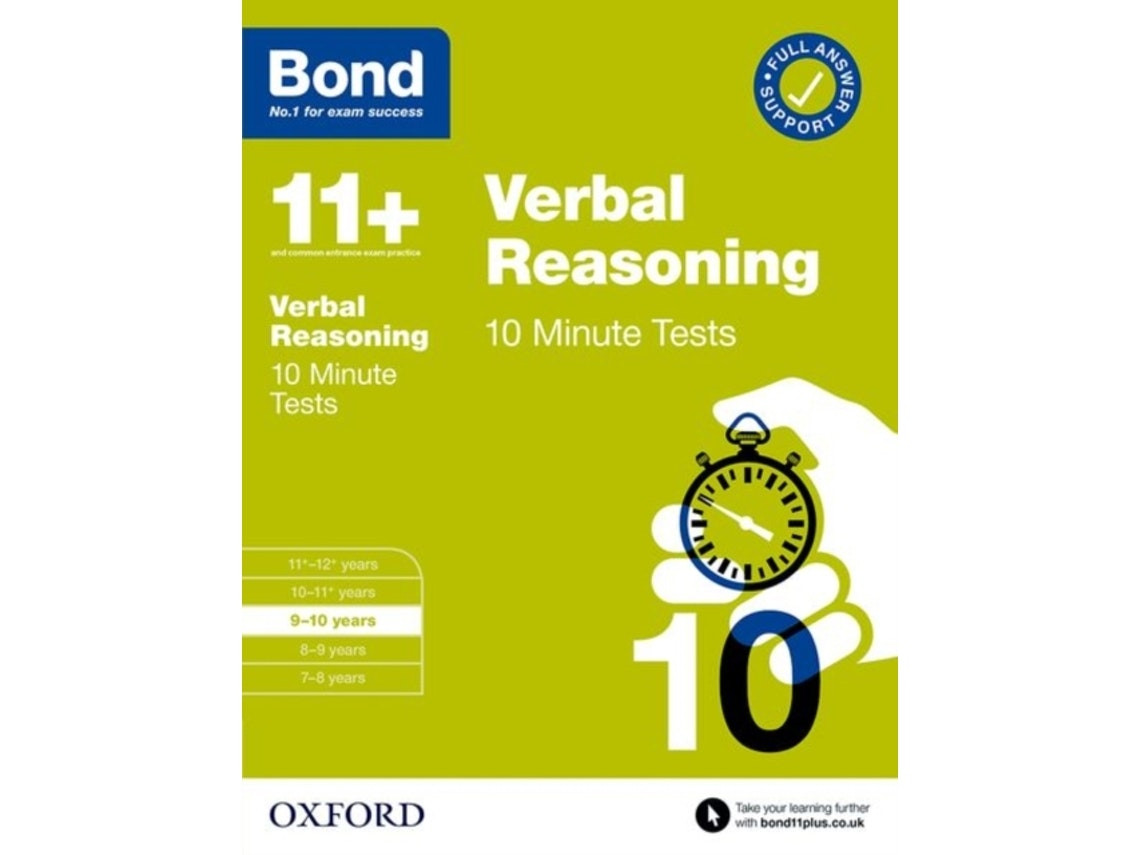 Bond 11+ 10 Minute Tests Verbal Reasoning by Frances Down (English)