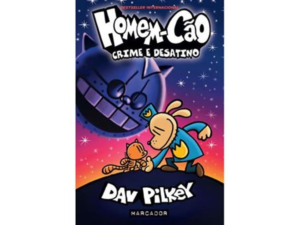Dog Man: Crime and Chaos de Dav Pilkey (Portugués)