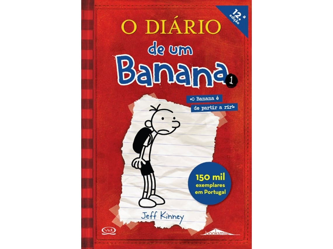 Livro O Diário de um Banana 1 de Jeff Kinney (Português)
