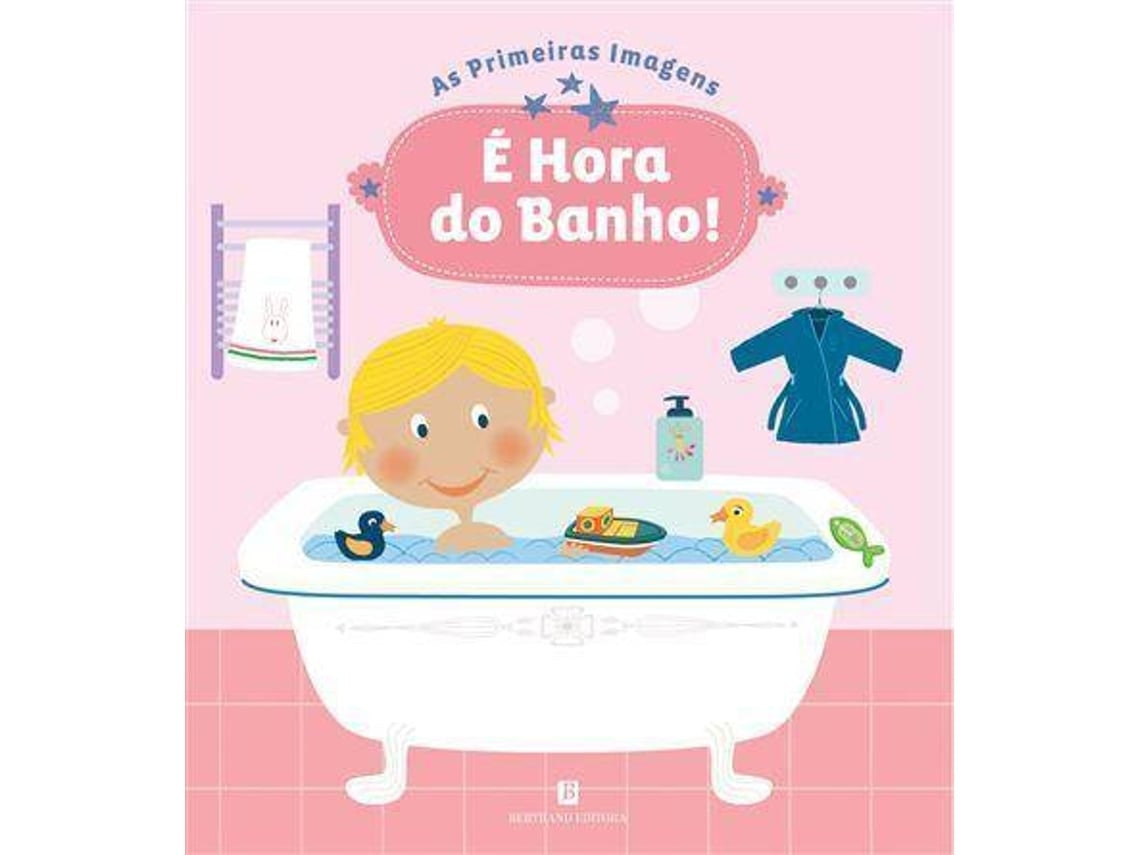 It's Bath Time! by Sophie Ledesma (Portuguese)