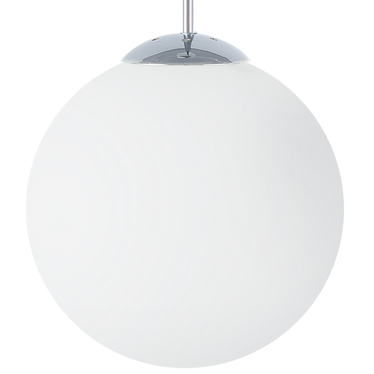 Lámpara colgante Barrow L vidrio blanco