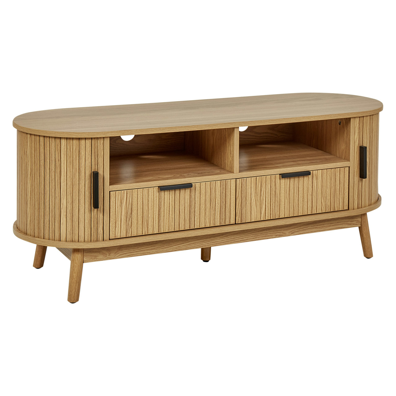 Selah TV unit in MDF light wood 120x40x47