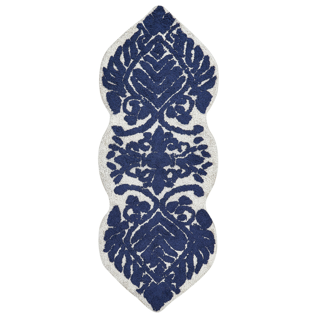 Alfombra de baño de algodón Canbar azul