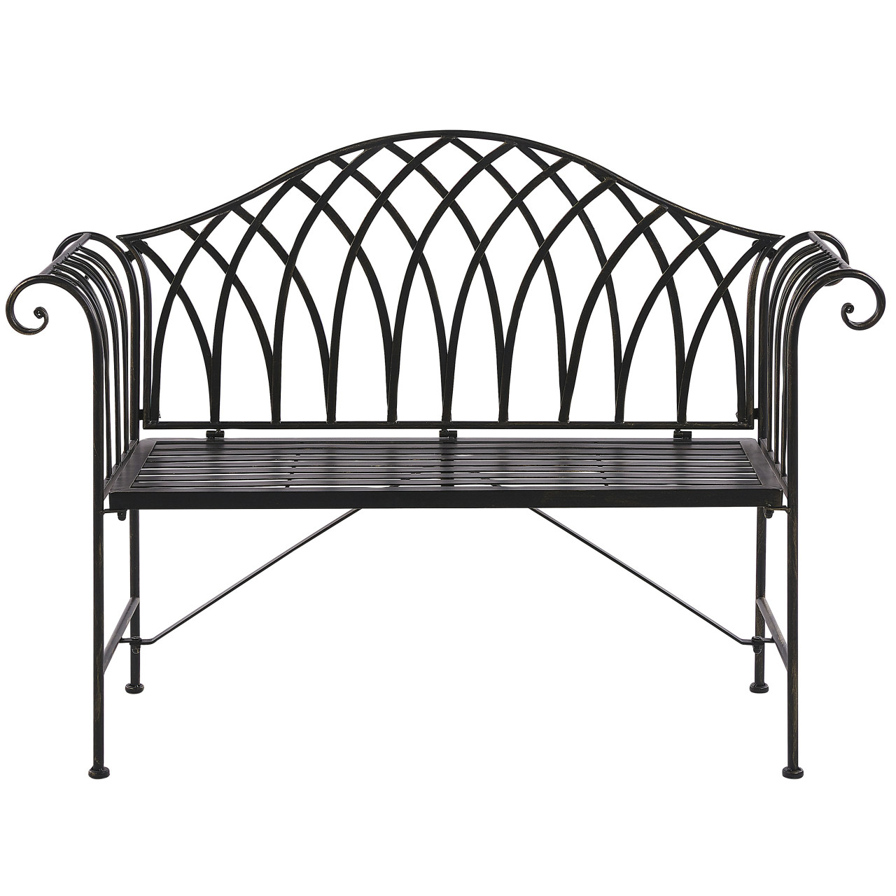 Milazzo garden bench iron black