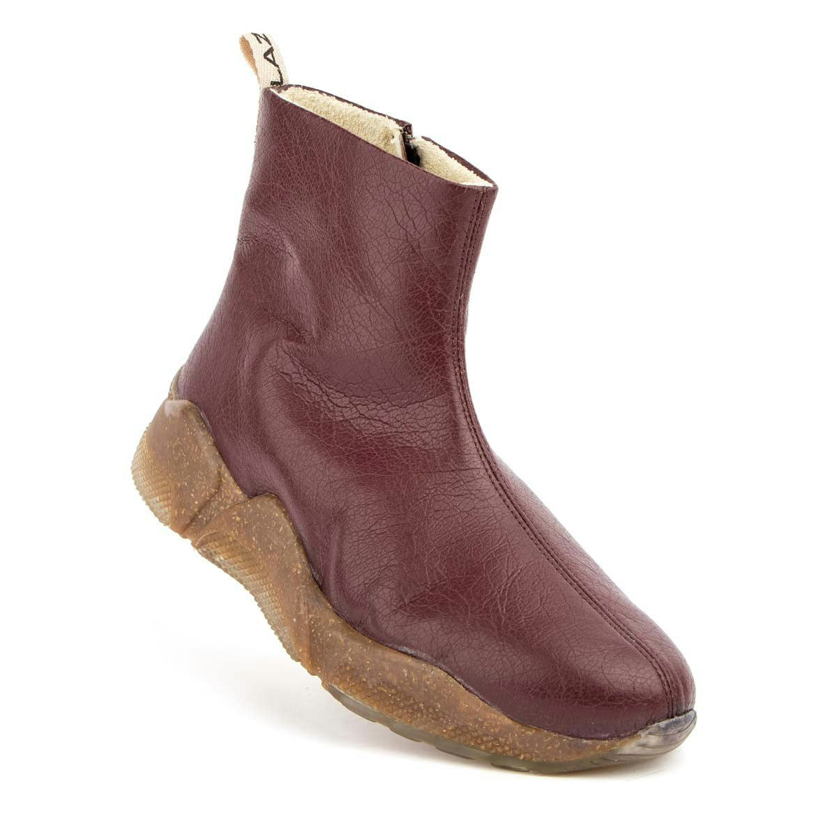 Sporty boot myKNIT CRACK bio-corn with recycled TR sole
