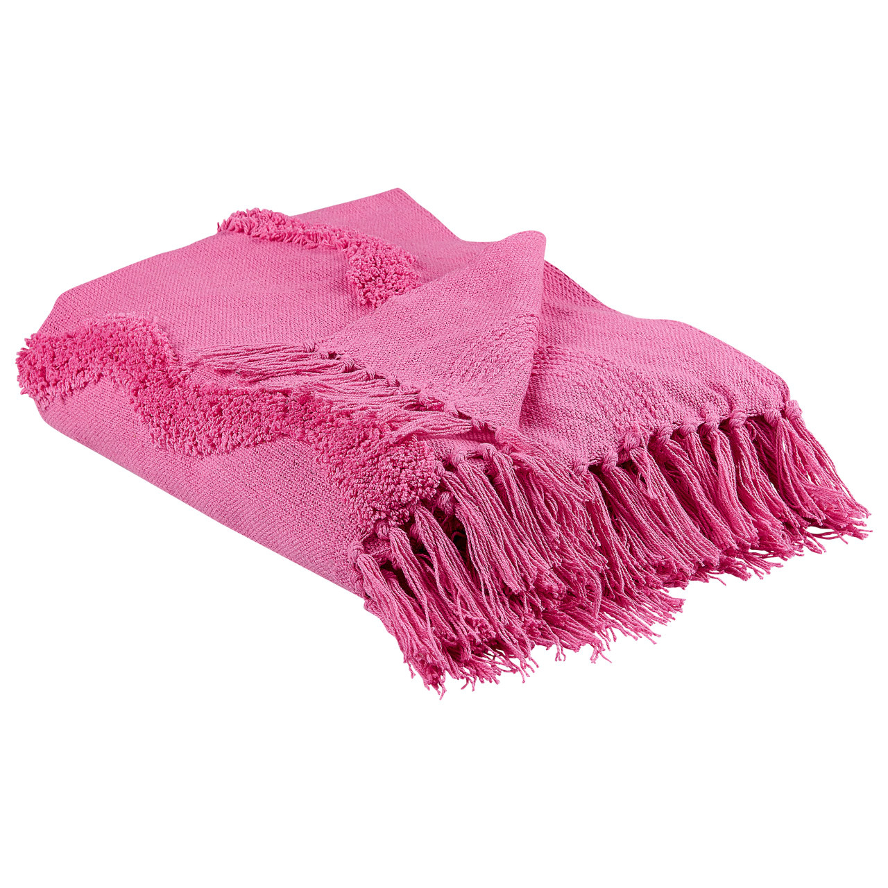 Manta Khari de Algodón Rosa