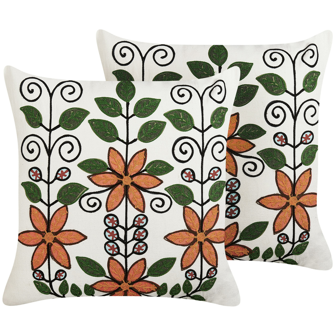 Conjunto de cojines decorativos Vellore de algodón