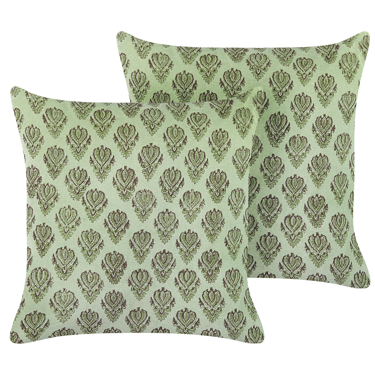 Conjunto de 2 cojines decorativos Rungia de terciopelo