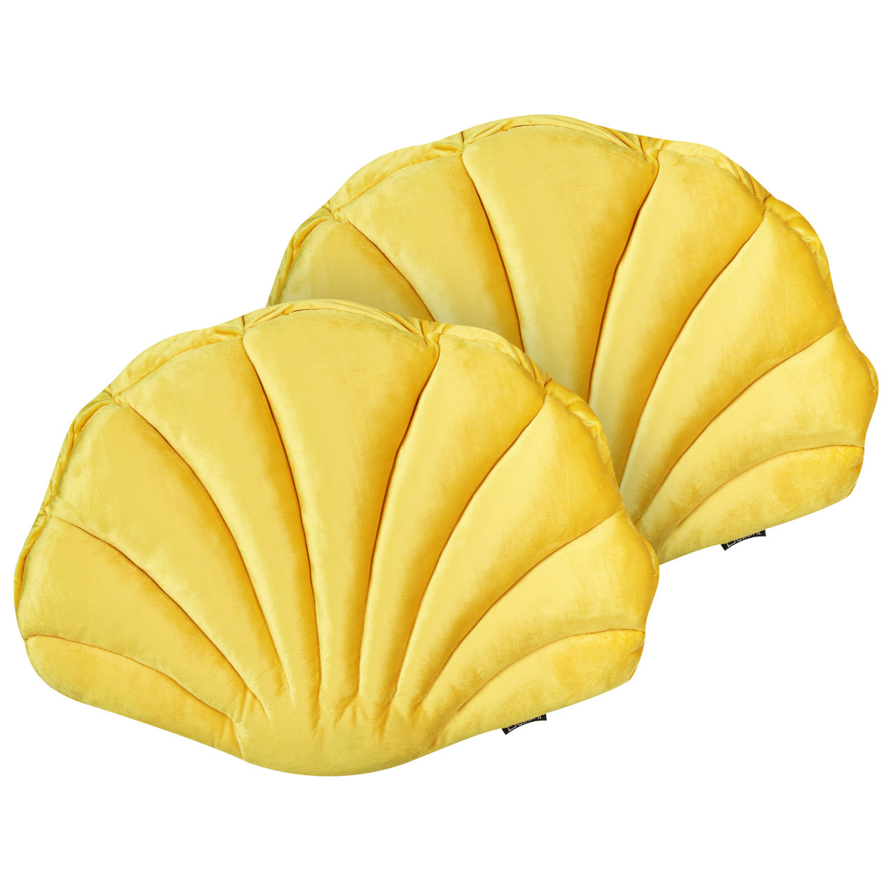 Consolida velvet decorative cushion set 2 yellow