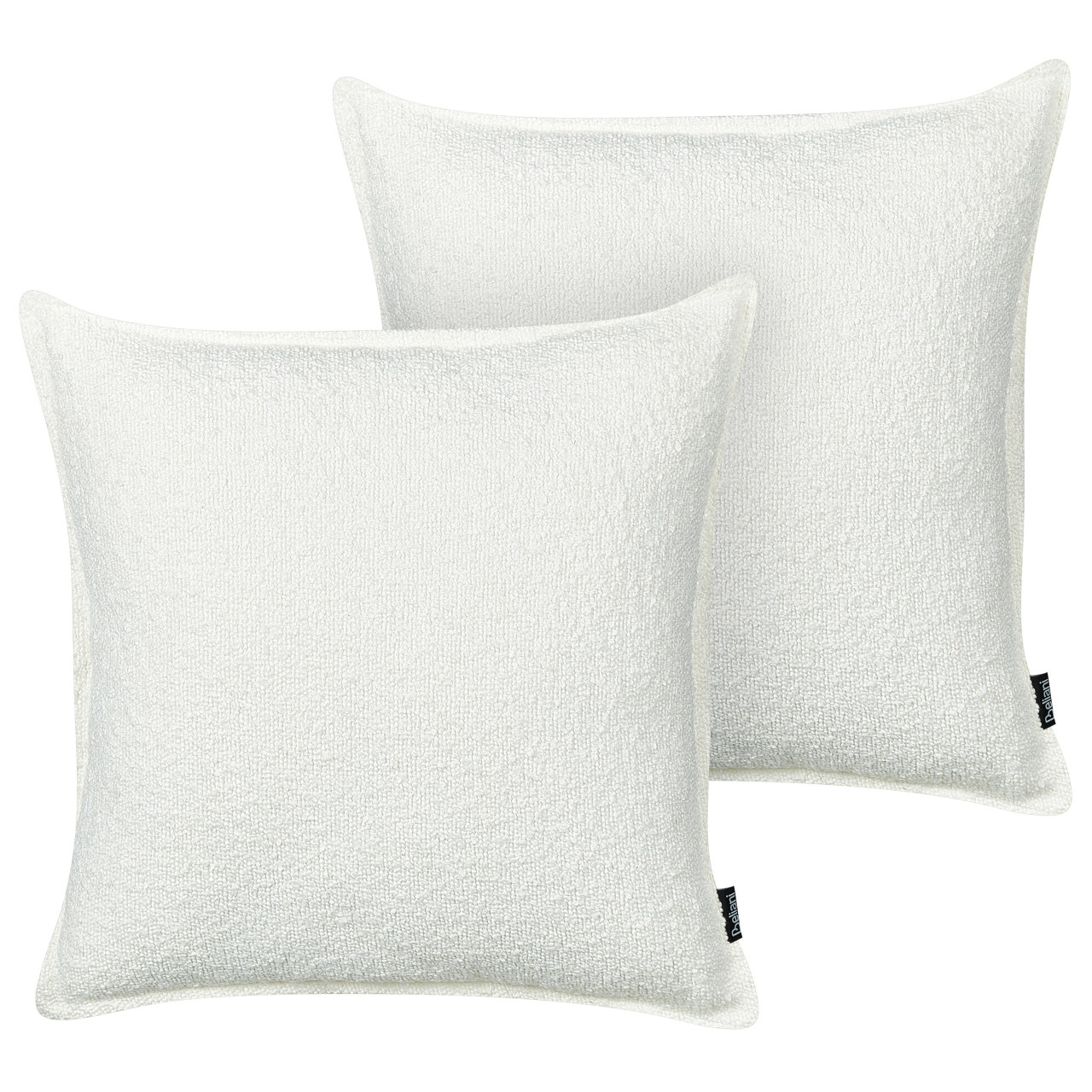Senecia bouclé decorative cushions set of 2 white