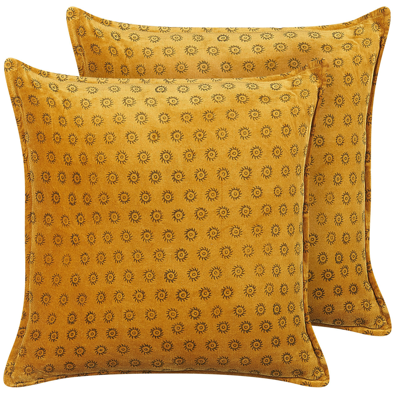Conjunto de 2 cojines decorativos Rapis en terciopelo