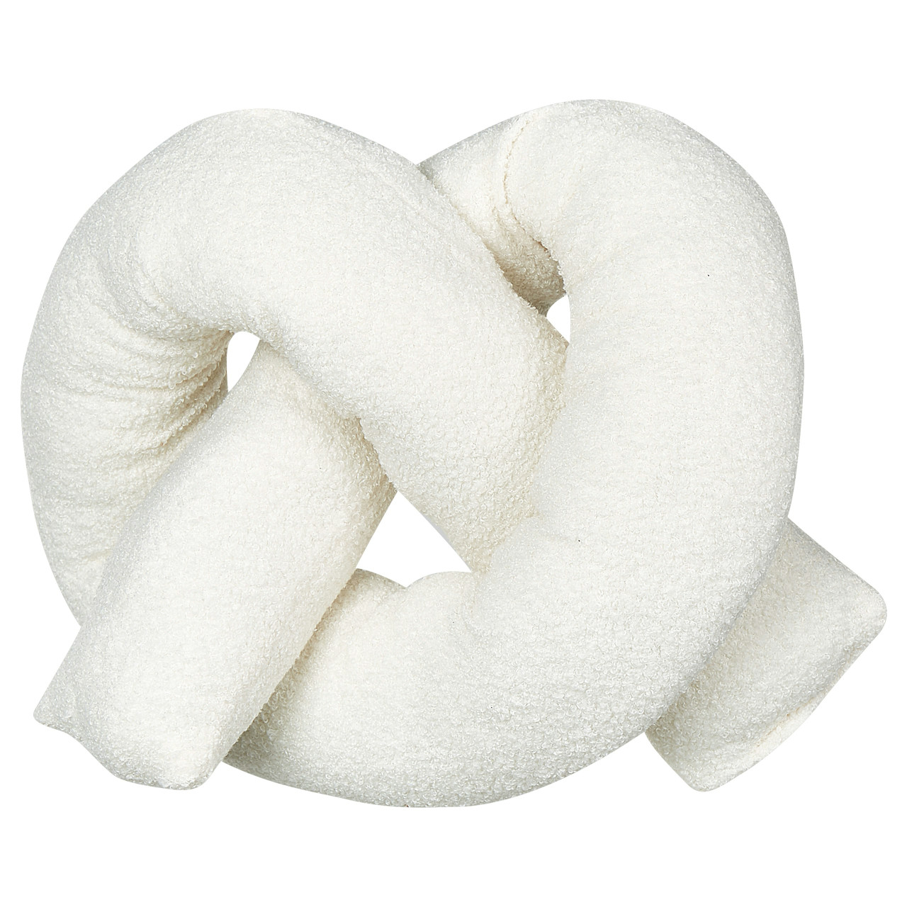 Cojín decorativo Gladiolus bouclé blanco
