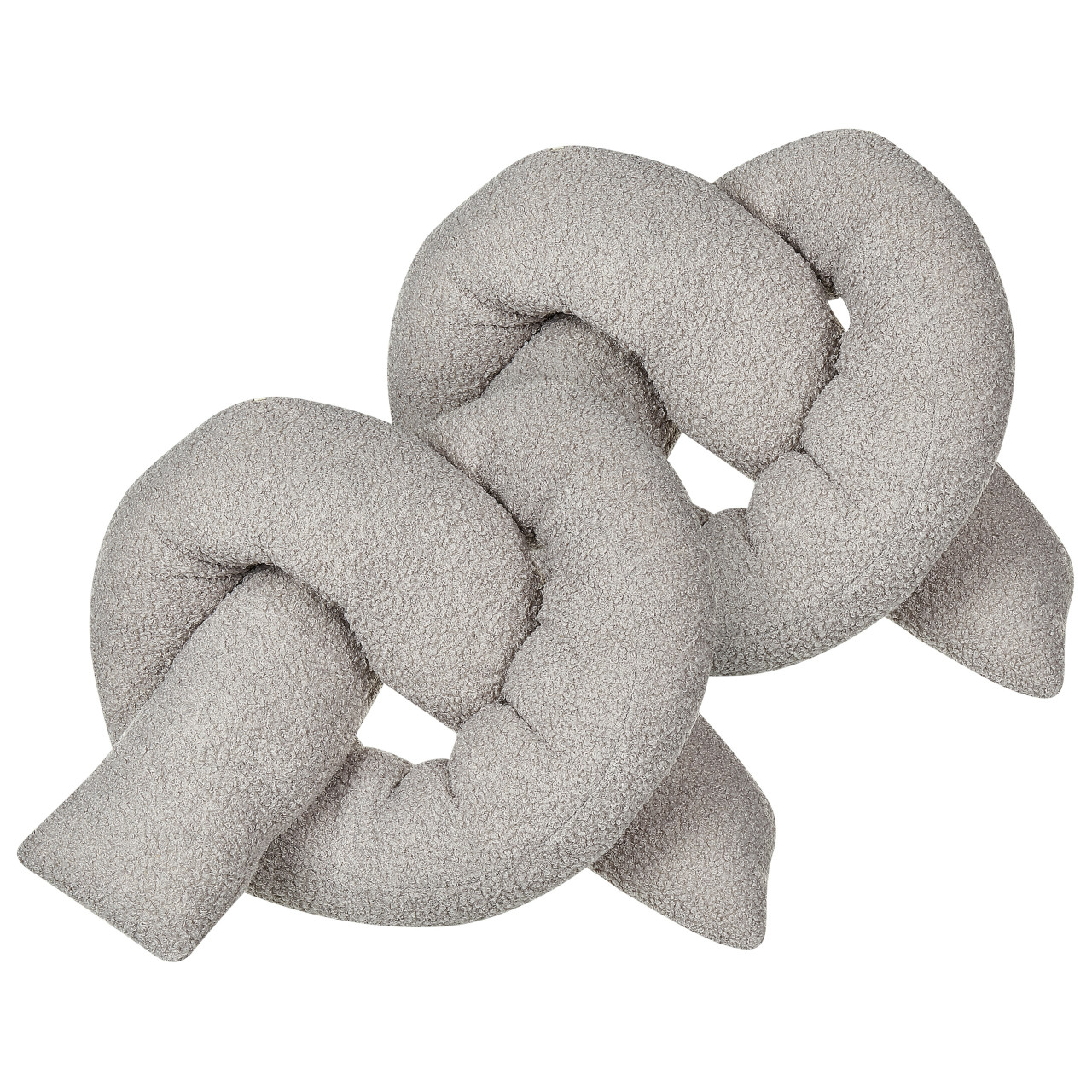 Juego de 2 cojines decorativos Gladiolus bouclé gris