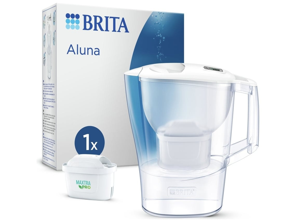 Jarra filtrante Aluna blanca con 1 filtro