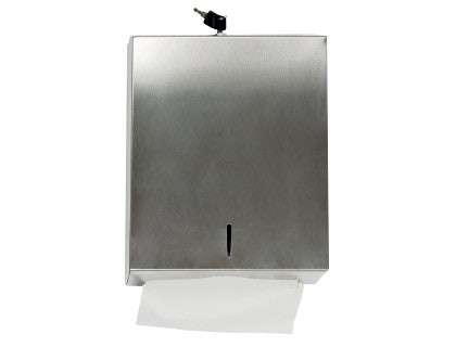 Dispensador de toallitas acero inoxidable Q-CONNECT 283 x 100 x 365 mm