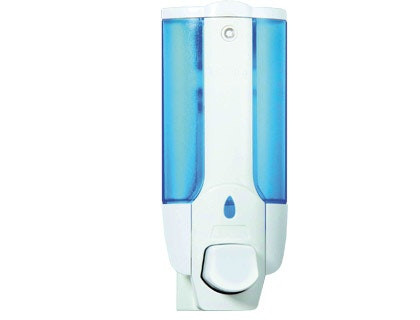 Dispensador de jabón manual Q-CONNECT con visor transparente