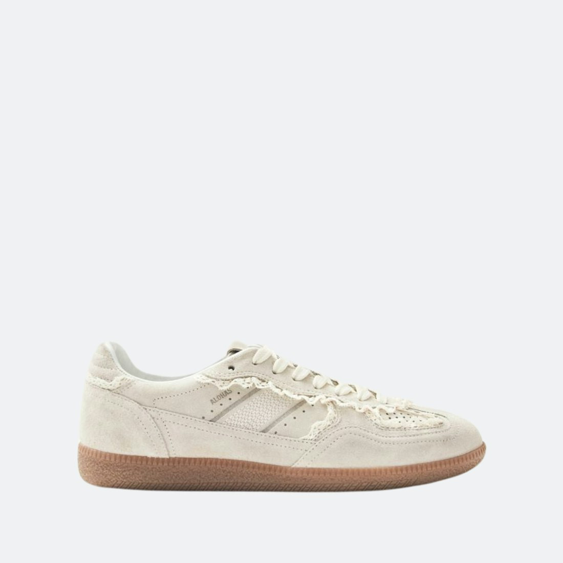 Tb.490 Crochet Cream Leather Sneakers