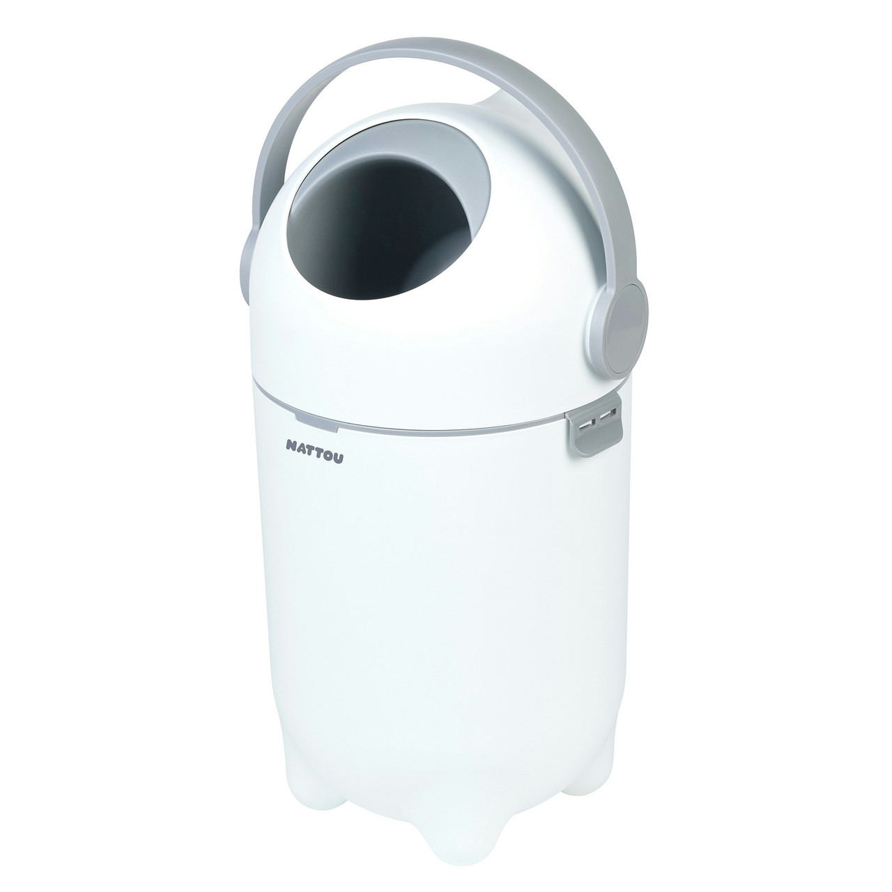 Dropy nappy bin white and grey