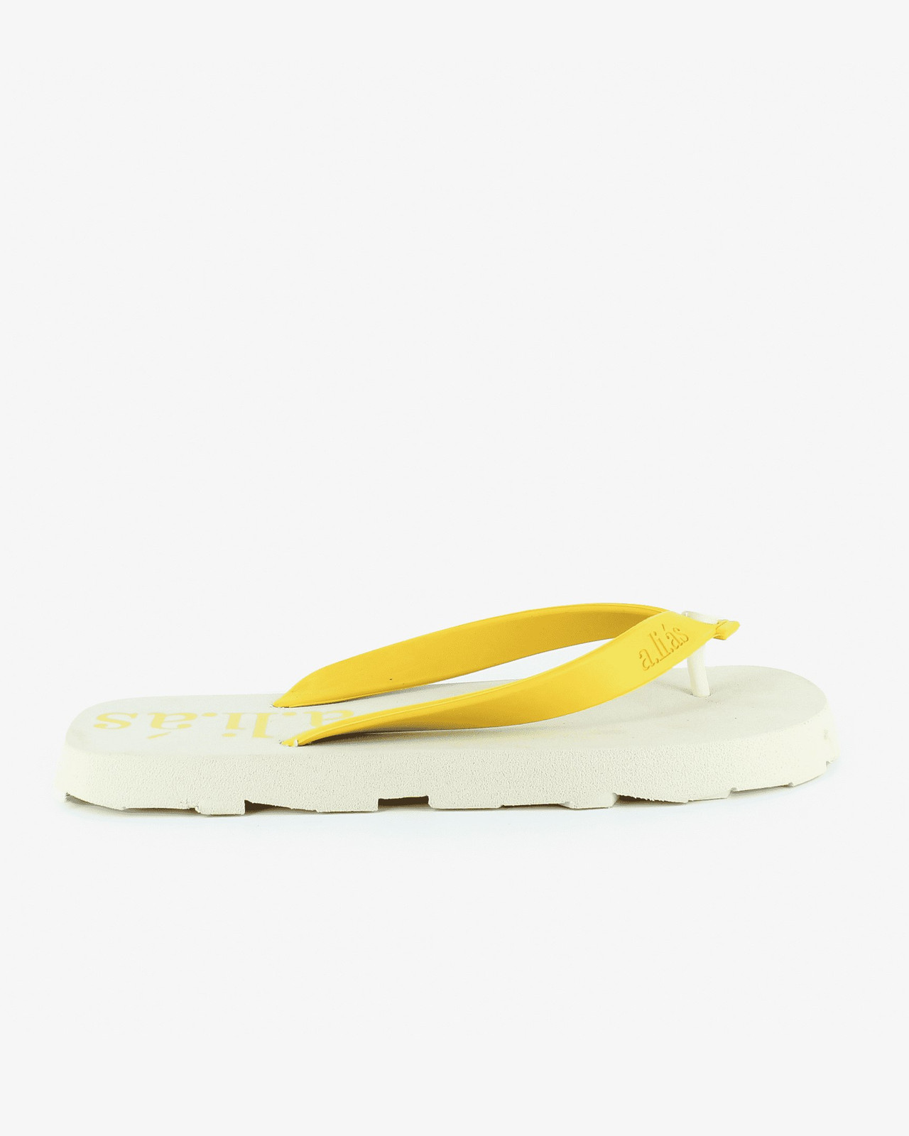 Chanclas Flos de caucho con perfil ancho y tira entre los dedos