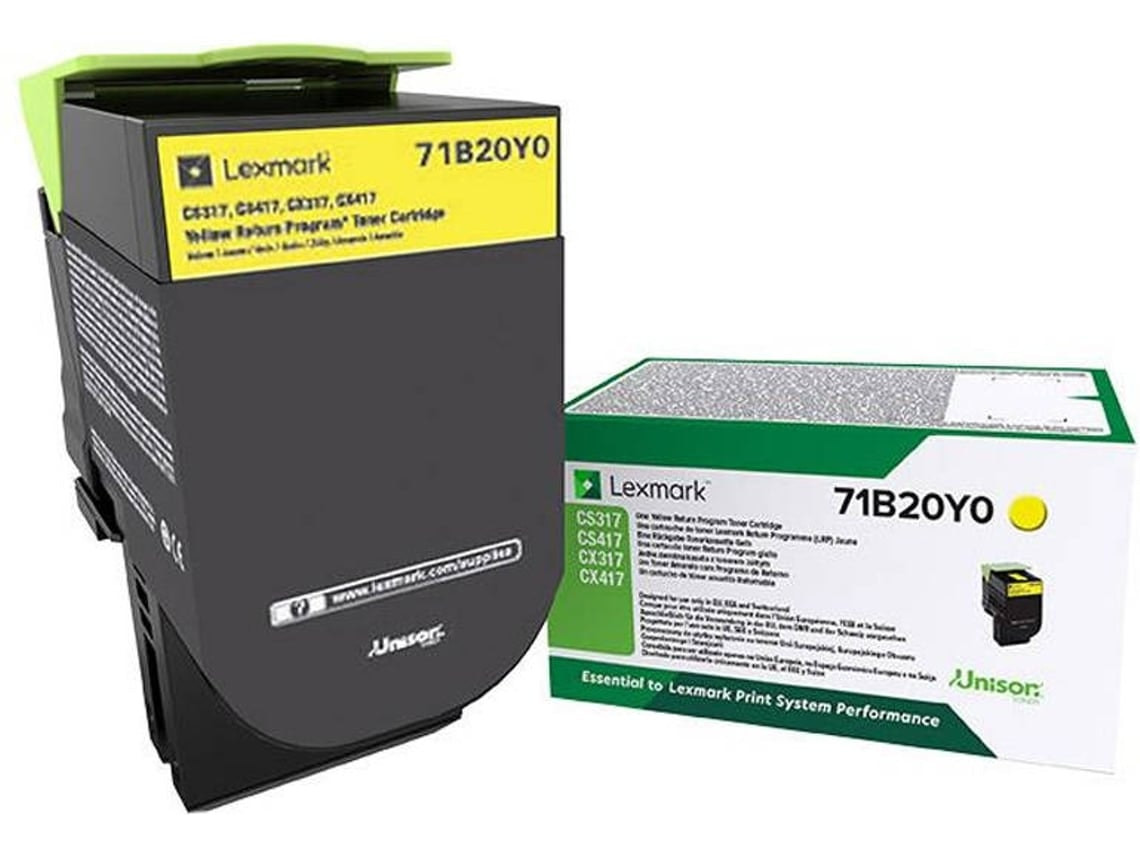 Tóner 71B20Y0 para impresora Lexmark