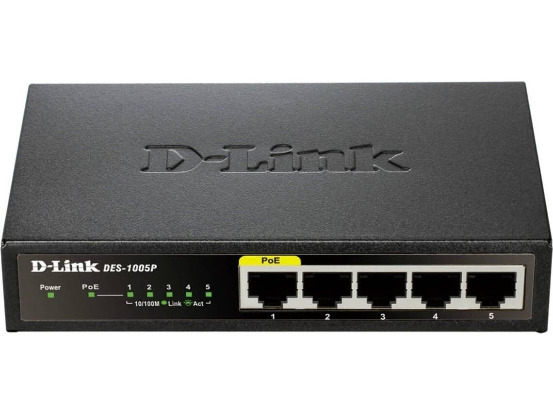 Switch no gestionado 5 puertos DES-1005P