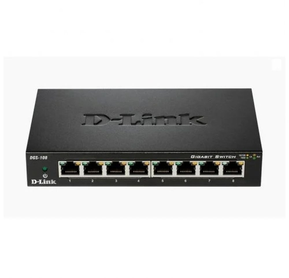 Switch Gigabit DGS-108GL/E 8 puertos