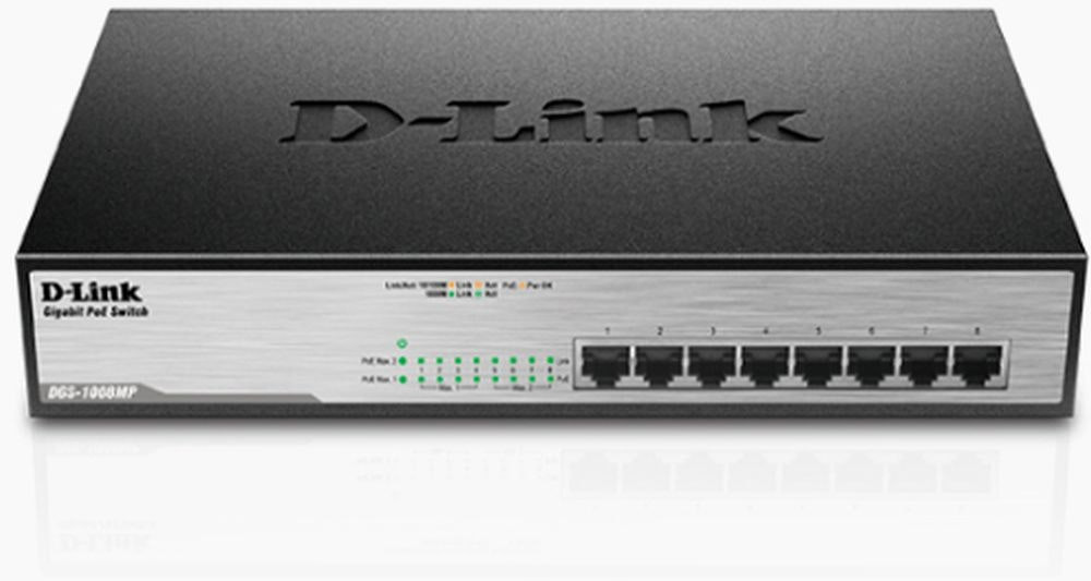 DGS-1008MP Switch Gigabit 8 puertos PoE