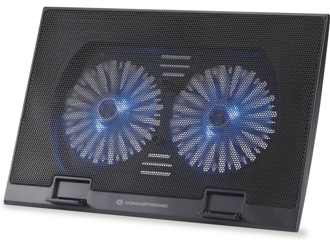 Laptop cooling stand with fan