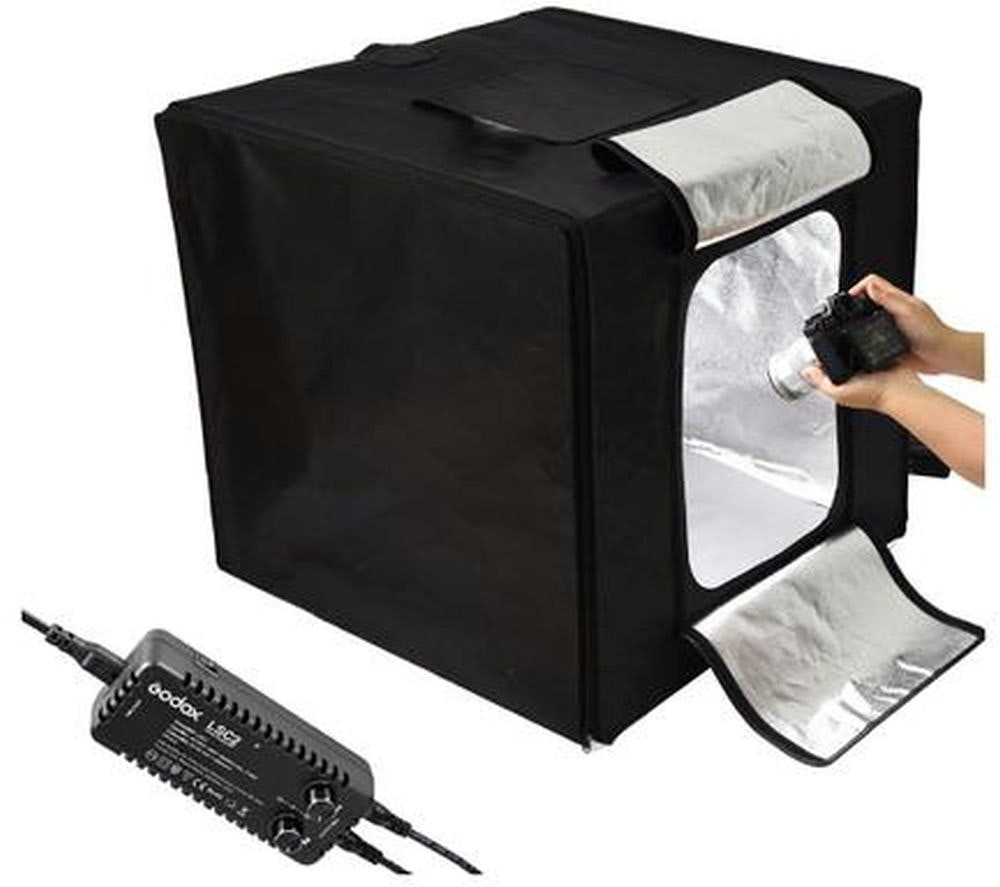 Caja de luz portátil con LED 40x40x40 cm