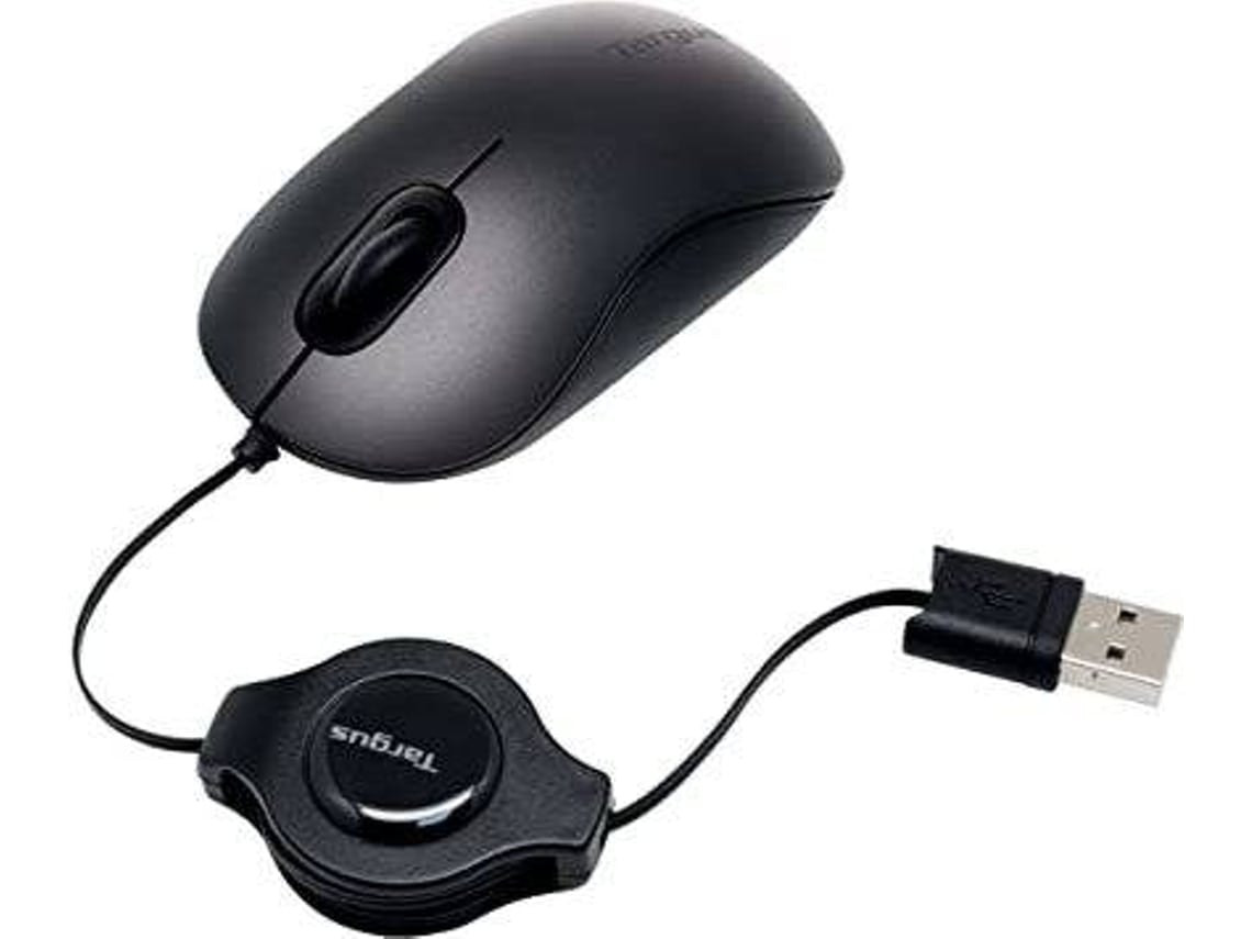 Ratón óptico compacto con cable USB 1000 dpi