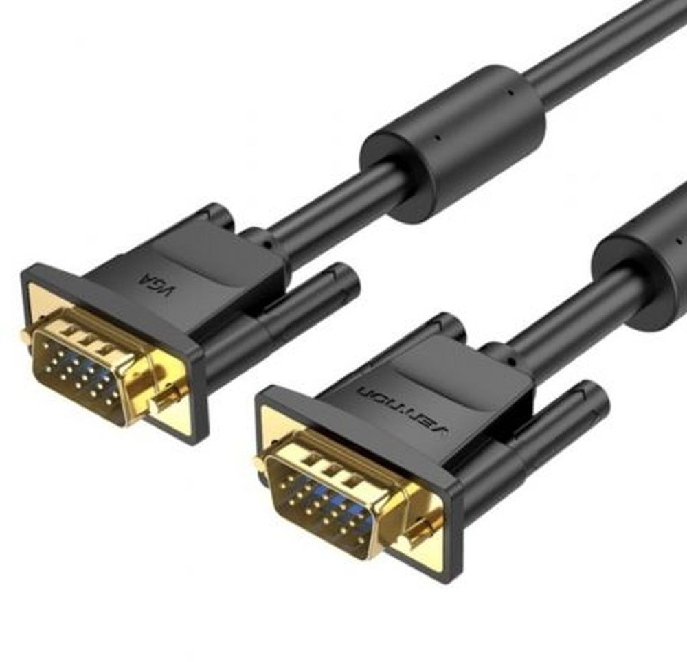 SVGA VGA male to VGA male cable 1.5 m Black