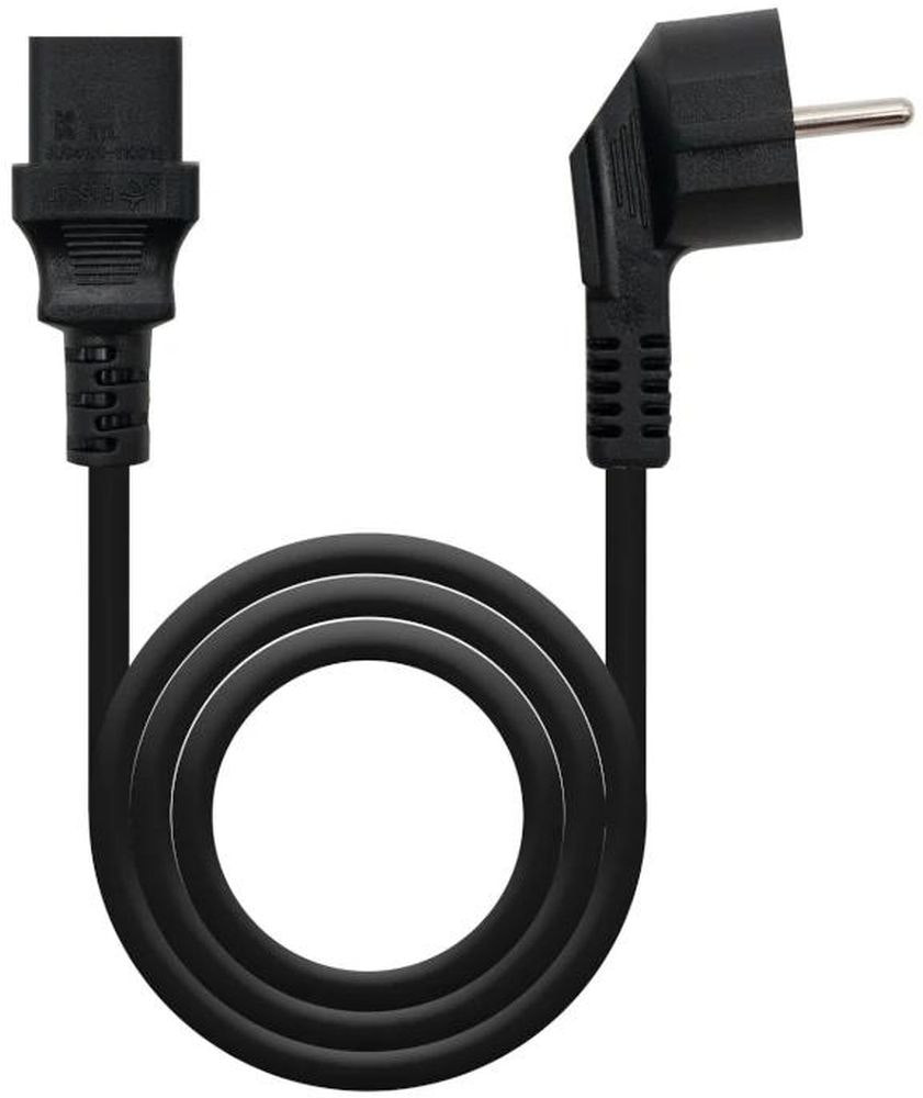 Cable de alimentación CEE7/7 a IEC C13 2 m - Negro
