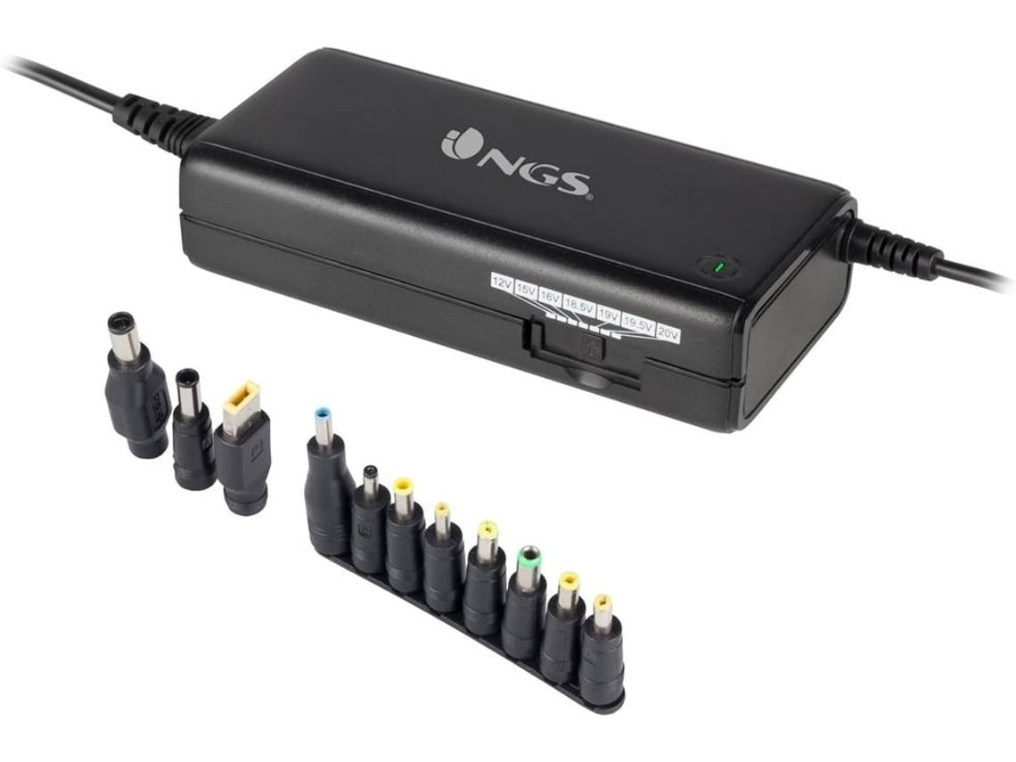 Cargador universal para portátil 90W con 11 adaptadores