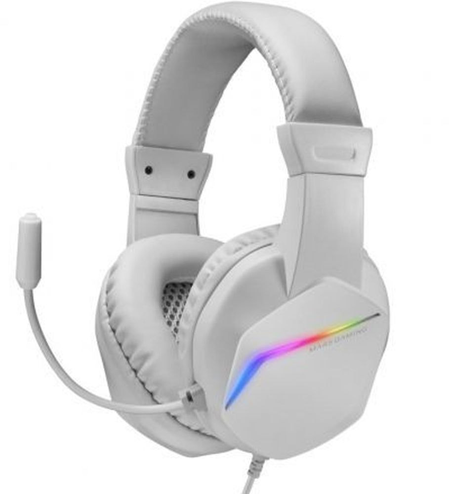 Auriculares MH122 over-ear gaming con iluminación RGB blanco