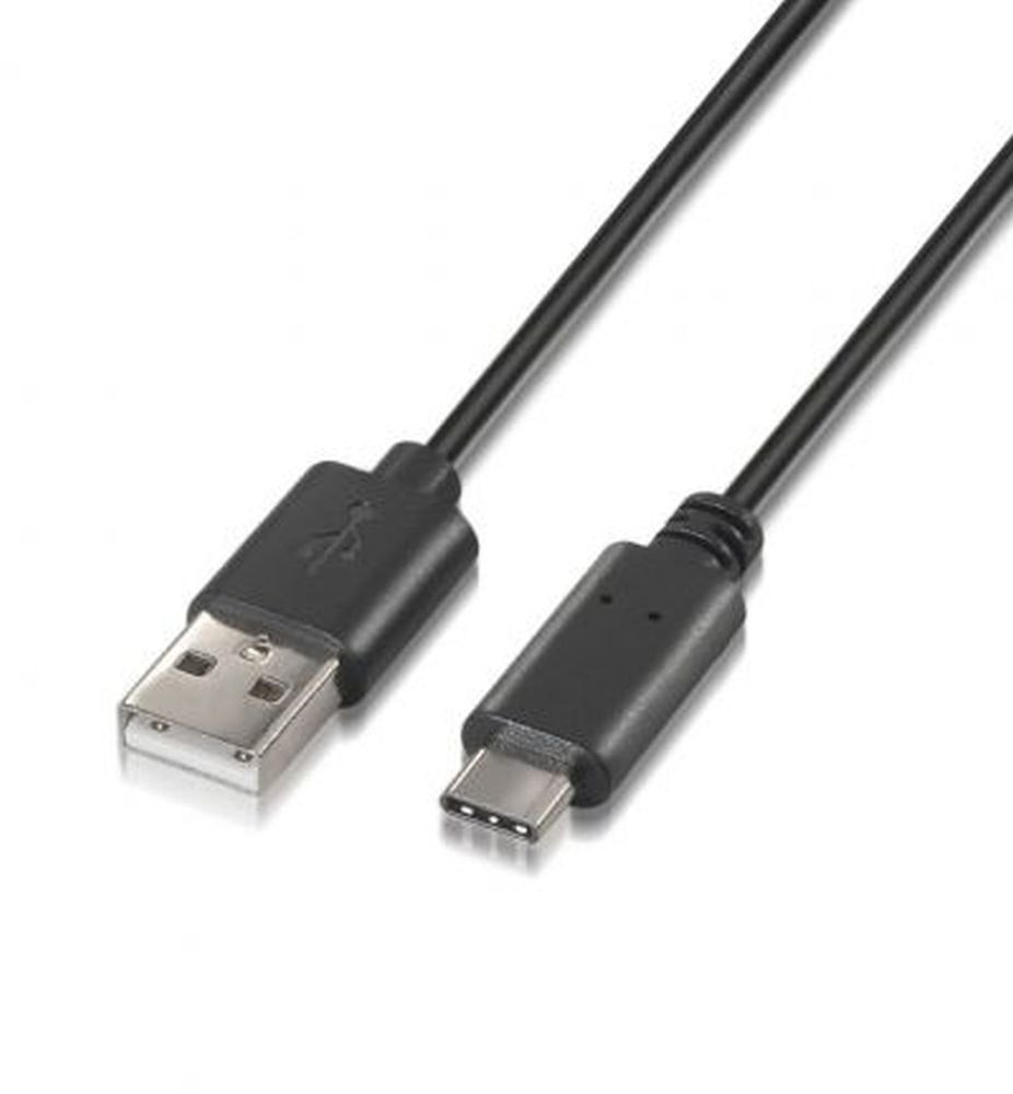 Cable USB-A a USB-C 2 m Negro