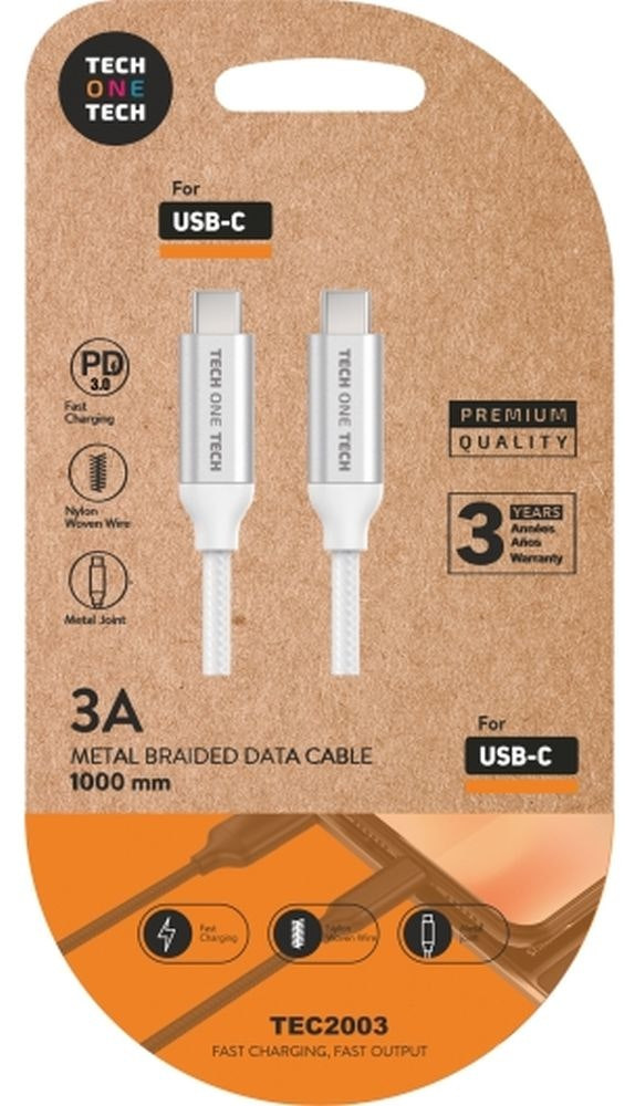 Cable USB-C a USB-C 1 m Tec2204
