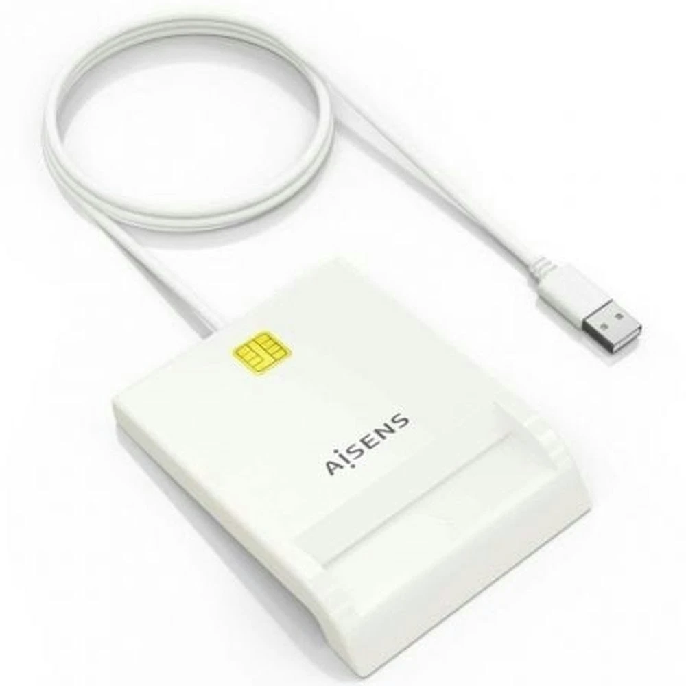 AISENS ASCR-SN07 lector de tarjetas e identificación blanco