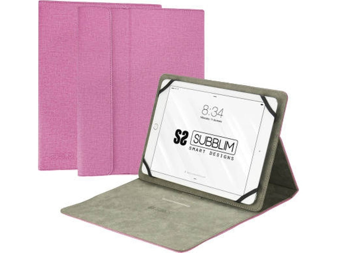 Funda universal para tablet 10.1 Clever Stand rosa